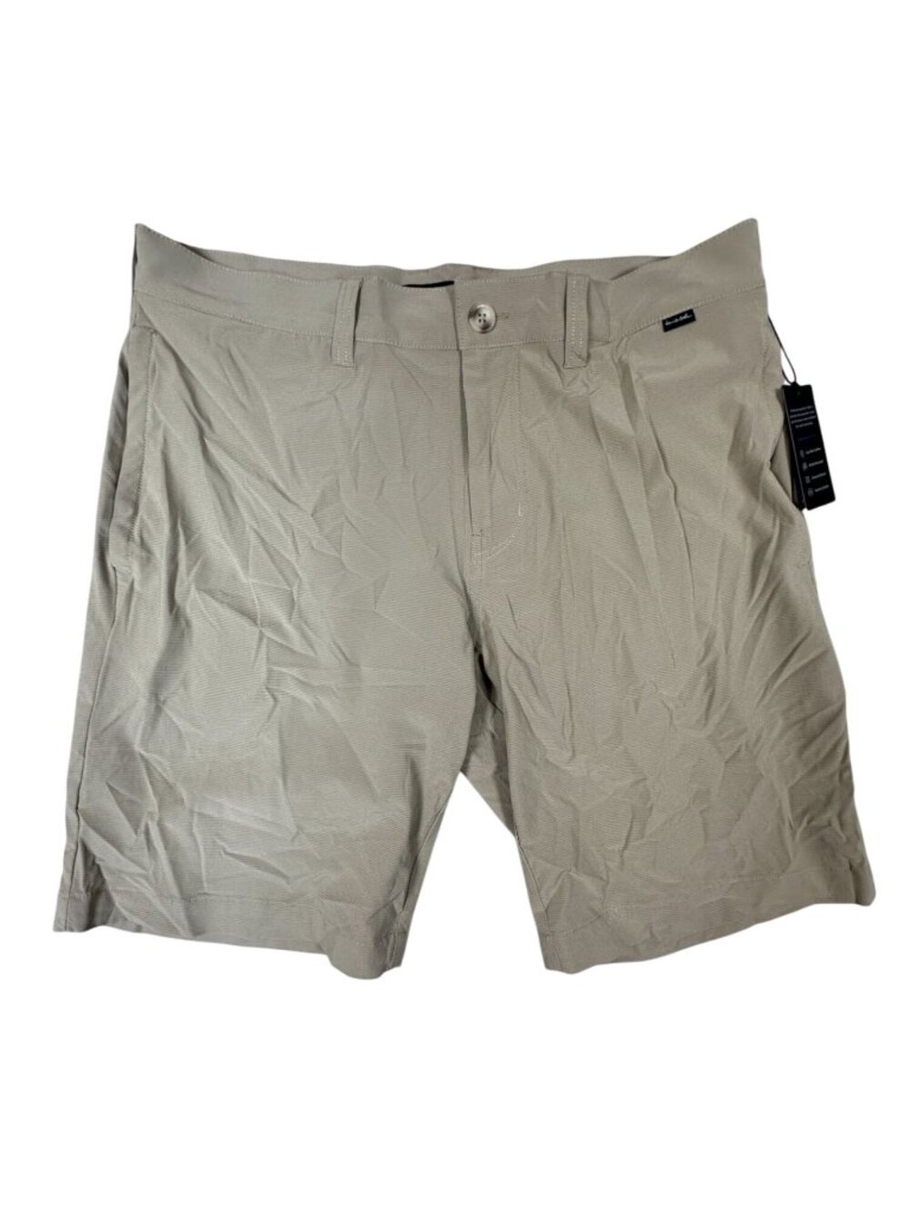 TravisMathew Mens Tan 34 Carlsbad Golf Shorts 9" Performance Flex Lightweight